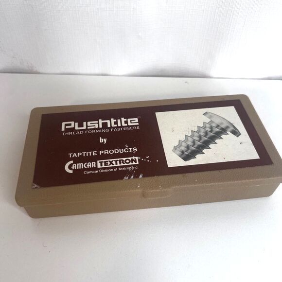 Camcar Textron VTG Box of Pushtite Thread Forming Fasteners by Taptite Products - Picture 1 of 6